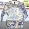 Bavoir cape bébé / enfants waterproof bleu