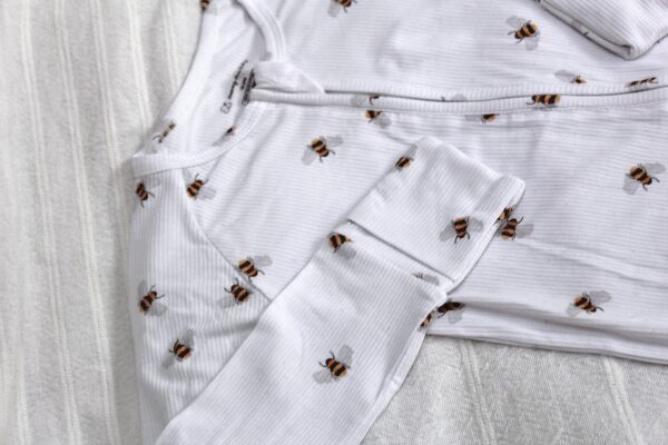 Barboteuse convertible en bambou imprimé bourdon