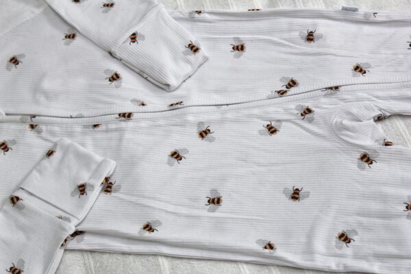 Barboteuse convertible en bambou imprimé bourdon
